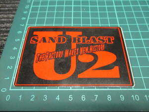 ★送料全国一律：185円★SAND BLAST U2 ステッカー（BEET/ビート/Z1/Z2/Z250/Z400/Z750/Z900/Z1000/GS400/GT380/CB250T/CB400/CB750/当時物