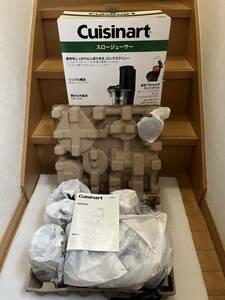 未使用保管品 Cuisinart スロージューサー ミキサー フードプロセッサー【CSJ-600PCJ】直径75mmワイドマウス 静音 シンプル構造 保証有