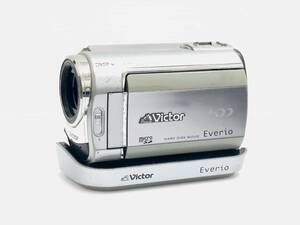 〈カメラ〉Victor ビクター　デジタルビデオカメラ　GZ-MG330-S シルバー系　コンパクト【中古/現状品/訳あり品】003970-③