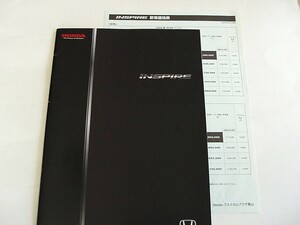 ☆ホンダ　インスパイア　カタログ　(DBA-CP3)　車体＋価格表　＜2009年08月版＞