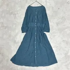 Simpliciteインナー付きシャツワンピース(F)/ミディ丈 綺麗め
