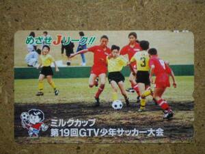 socc・ミルクカップ 少年サッカー テレカ