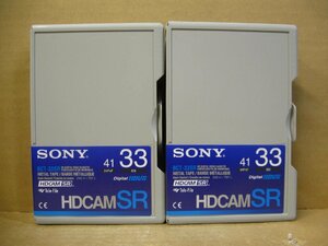 ▽SONY BCT-33SR HDCAM-SRテープ 33分 2本セット 新品 ソニー スモールカセット