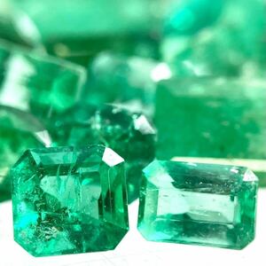 ●天然エメラルドおまとめ50ct●m ルース 裸石 宝石 ジュエリー jewelry emerald beryl ベリル 緑玉 DI0 ①