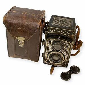 ★Rolleicord Carl Zeiss Jena Triotar 1:4.5 f=7.5cm 二眼レフカメラ 動作未確認 キズ汚れサビあり 現状品 ジャンク 中古品 管理K83