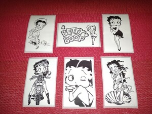 ベティちゃん ベティ・ブープ Betty Boop 全長8cm防水加工シール 6枚