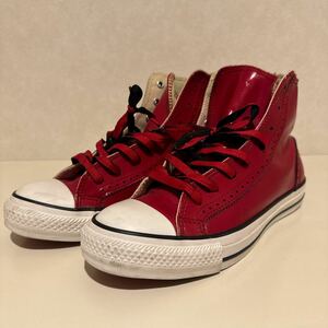 CONVERSE コンバース ALL STAR HIGH PATENT 100th アニバーサリー　赤　レッド　24.5 UK5.5 EUR38 エナメル　パテント