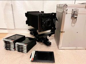 HORSEMAN ホースマン 4×5 ニコン Nikon Nikkor W 150mm f/5.6 Copal 0 大判レンズ ホルダー ルーペ アルミケース付 大判カメラ