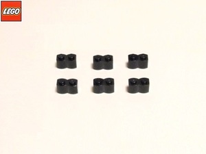 レゴ LEGO パーツ １×２丸太ブロック（黒）６個 部品 未使用 