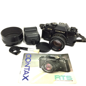 1円 CONTAX RTS Carl Zeiss Planar 1.4/50 T* 一眼レフ フィルムカメラ マニュアルフォーカス