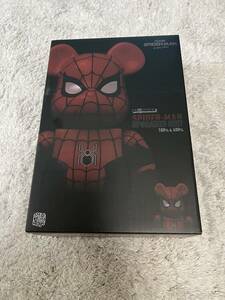 1円〜 未開封 メディコム・トイ BE@RBRICK ベアブリック 100％＆400％ SPIDER-MAN NoWay Home スパイダーマン UPGRADED SUIT