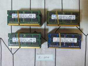 管理番号　R-004 / ノートPC用メモリ / DDR3 / 4GB / 40枚セット / PC3-10600 / 動作未確認 / ゆうパック発送 / 60サイズ / ジャンク扱い