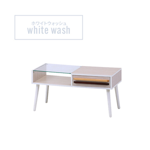 ガラステーブル ホワイトウォッシュ ローテーブル 木目調 おしゃれ テーブル 一人暮らし ワンルーム 飾り ディスプレイ M5-MGKFGB00424WHW