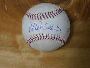 マイク・ムッシーナ　直筆サイン入り　実使用ボール　2005年6月14日　ヤンキースタジアム　ヤンキース対パイレーツ戦