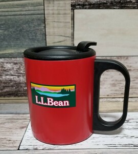 未使用 L.L.Bean LLビーン ステンレスマグカップ 180～220ml　保温保冷　フタ付　説明書付　キャンプBBQソロキャン