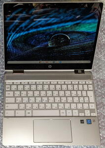 美品 HP Chromebook x360 12b-ca0002TU Pentium Silver N5000 4G 64GB 11ac 12インチIPSタッチパネル コンバーチブル