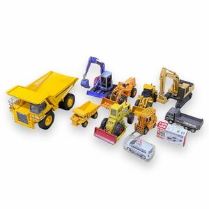 1円〜 売り切り KOMATSU ブルドーザー ショベルカー トミカ ミニカー コマツ 作業車 ダンプ まとめ売り 同梱不可 【L0849】