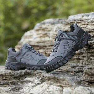 LRM593 登山靴 アウトドア メンズ カジュアル ビックヤード トレッキングシューズ ブラウン サイズ 25.5cm
