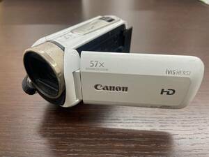 ＃3679 Canon キャノン ビデオカメラ iVIS HF R52 ホワイト 白 本体のみ 通電未確認 現状保管品