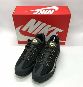 未使用展示品 NIKE AirMax 95 PRM 品番:538416 007 サイズ:27.5cm ナイキ エアマックス ブラック/メタリックゴールド [75-0402-N1]☆良品☆