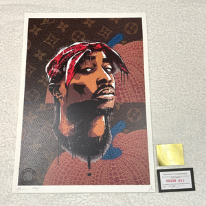 世界限定100枚 DEATH NYC 2PAC Tupac ヴィトン LOUISVUITTON 草間彌生 南瓜 HIPHOP ポップアート アートポスター 現代アート KAWS Banksy