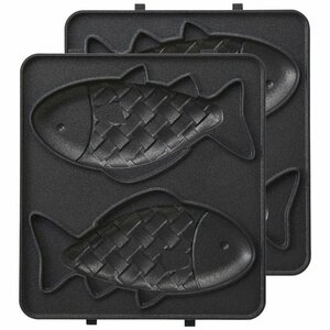 01▼【未使用・送料520円】BRUNO ブルーノ ホットサンドメーカー シングル用 おさかなプレート BOE043-FISH△　1098N9