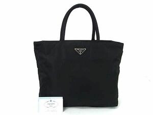 1円 ■極美品■ PRADA プラダ B4678 テスートナイロン ハンドバッグ トートバッグ レディース ブラック系 AZ1561