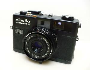 ★minolta(ミノルタ)◆HI-MATIC F・ブラック◆ROKKOR 1:2.7 f=38mm●良品