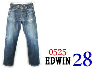 EDWIN 0525 【赤耳】 W28 / シンチカット 【管39-1】　同梱可能