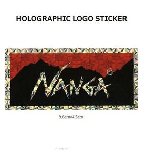NANGA ナンガ ホログラフィックロゴステッカー レッド×ブラック　3G512　アウトドア　キャンプ