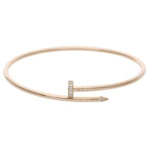 カルティエ Cartier JUSTE UN CLOU BRACELET SM DIA サイズ:18 K18YGダイヤジュストアンクルブレスレット 中古 SJ02