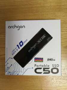 【A012】送料無料 Archgon RBG (発光型) ポータブル SSD 240GB 読込500MB/s 書込500MB/s USB3.1 バスパワー対応 ( C503CW 空と鈴 )