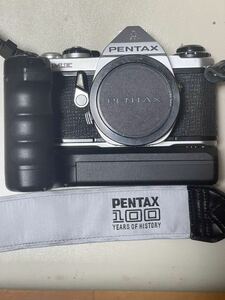 整備済　PENTAX ME ペンタックスME ペンタックス100周年ストラップ付き　モーターワインダーオマケ