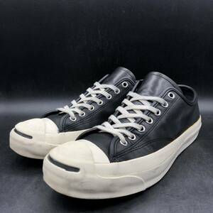 M2369 CONVERSE ADDICT コンバースアディクト JACK PURCELL ジャックパーセル レザー スニーカー メンズ US9/27.5cm ブラック 黒 1CK455