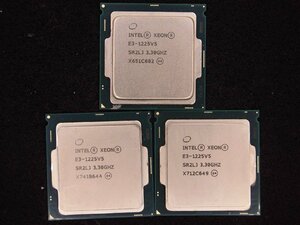 【T619】CPU★XEON E3-1225V5 3.30GHz 3個セット