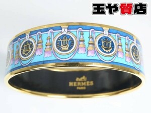 エルメス エマイユGM バングル 七宝焼 ゴールド金具 ブレス