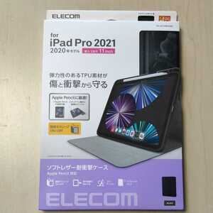 ●ELECOM iPad Pro 11インチ ケース カバー 手帳 フラップ Apple Pencilホルダー スタンド フリーアングル ブラック TB-A21PMSABK