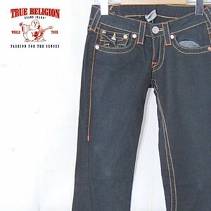 トゥルーレリジョンTRUE RELIGION■U.S.A.製 デニムパンツ コットンパンツ ブーツカット■25■ブラック ※NK4328301