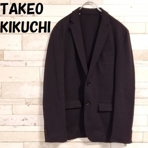 【人気】TAKEO KIKUCHI/タケオキクチ 2ボタン ジャケット ネイビー サイズ3/9071