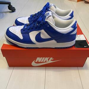 国内正規品 NIKE DUNK LOW SP VARSITY ROYAL ケンタッキー大 【CU1726-100】27.5ｃｍ