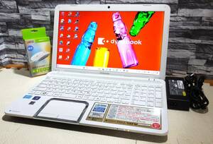 ★人気白＆最強i7爆速仕様！★Windows11/HD重厚音響/Webカメラ【新品 SSD512GB/メモリ8GB/core i7-3610QM(4コア】office/東芝 T552/58FW