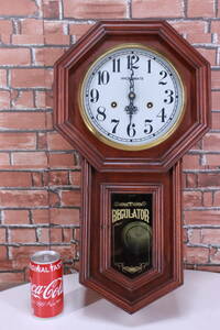 掛け時計 柱時計 アンティーク風 REGULATOR 中古 ジャンク品 振り子 壁掛け時計■(F5446) 