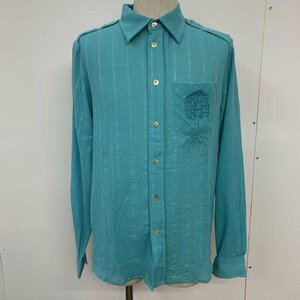 55DSL M フィフティーファイブディーエスエル シャツ、ブラウス 長袖 タグ付 Shirt Blouse 水色 / ライトブルー / 10038772