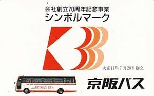●京阪バス 会社創立70周年記念事業テレカ