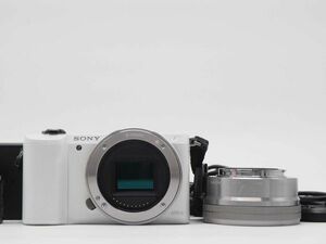 ソニー Sony Alpha A5000 20.1MP Digital Camera White 16-50mm [良品] #Z1295