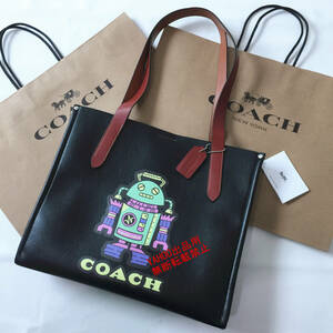 ★COACHバッグ★コーチ CN602 トートバッグ ショルダーバッグ コズミック リレートート 34ロボット ハンドバッグ 男女兼用 アウトレット品