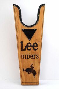 1960’s Lee Riders ビンテージ ブーツジャック 検 看板 バディリー BUDDY LEE リーライダース ハウスマーク HDLEE 赤タグ インディゴ 赤耳