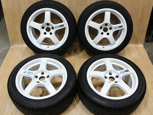 A980 激レア 超レア 三菱 ENKEI WRC TARMAC EVO RALLY エンケイ ターマック エボ 17X8J+35 PCD114.3 235/45R17 ランエボ EVO7 8 CP9A CT9A