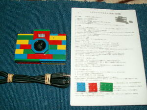 バッテリー交換済み　動作確認済み　レゴカメラ　取説、USBケーブル、飾りブロック付き