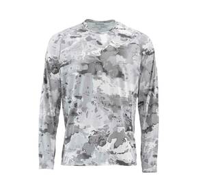 SIMMS シムス SolarFlex LS Crewneck Print Cloud Camo Grey US:L JP:XL ソーラーフレックス　クルーネック　プリント　シャツ